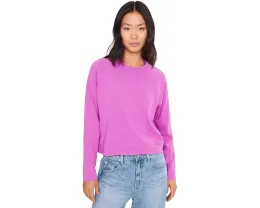 Футболка Lilla P Vintage Sweatshirt Tee из хлопкового велюра с регланными рукавами