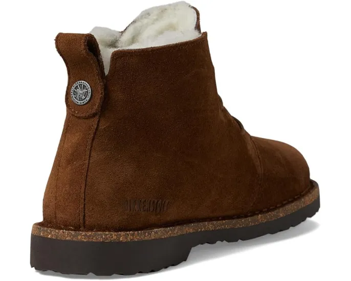 Ботинки Birkenstock Uppsala Mid на шнуровке из замши с подкладкой из овчины