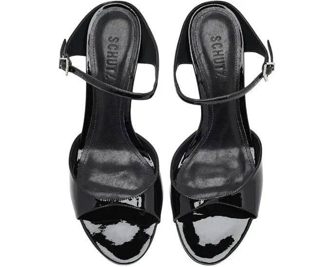 Schutz Lyra Mid замшевые босоножки на каблуке