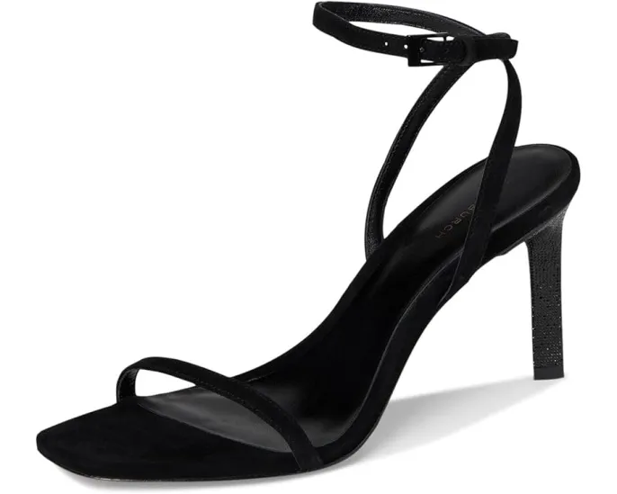 Босоножки Tory Burch на каблуке 90 мм с паве-деталью