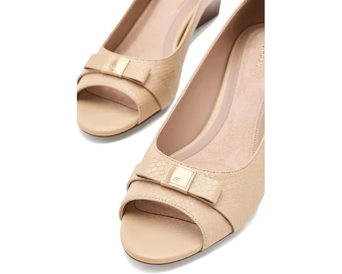 Босоножки Go to Malta Peep Toe Bow Wedges на танкетке с бантом