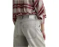 Джинсы Mercer High-Rise Cuffed Barrel AG Jeans в Sensory с манжетами