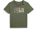 Хлопковое джерси-поло с логотипом Madras от Polo Ralph Lauren