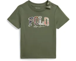 Хлопковое джерси-поло с логотипом Madras от Polo Ralph Lauren