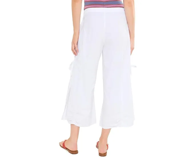 Широкие брюки Cargo Gaucho Crop с завязками и карманами XCVI