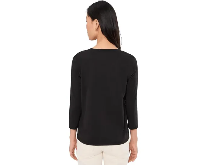 Футболка EILEEN FISHER из органического пима-хлопка с круглым вырезом