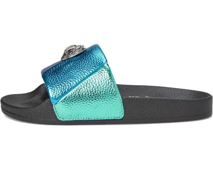 Детские слайды Kurt Geiger London Mini Meena Eagle с металлическим верхом