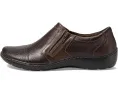 Слипоны Clarks Cora Giny из текстурированной кожи и текстиля с двумя молниями