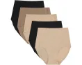 Набор из 5 трусиков Chantelle Soft Stretch с высокой посадкой и полным покрытием