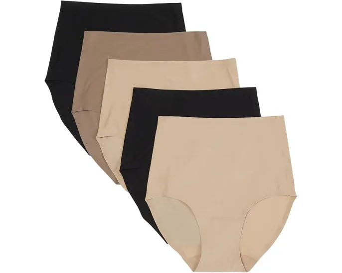 Набор из 5 трусиков Chantelle Soft Stretch с высокой посадкой и полным покрытием