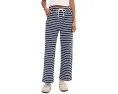 Брюки Livie Stripe Pants в полоску с широкими штанинами и поясом на шнурке