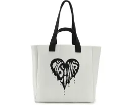 Сумка тоут AllSaints Izzy Heart E/W с графикой в виде сердца и двумя ручками