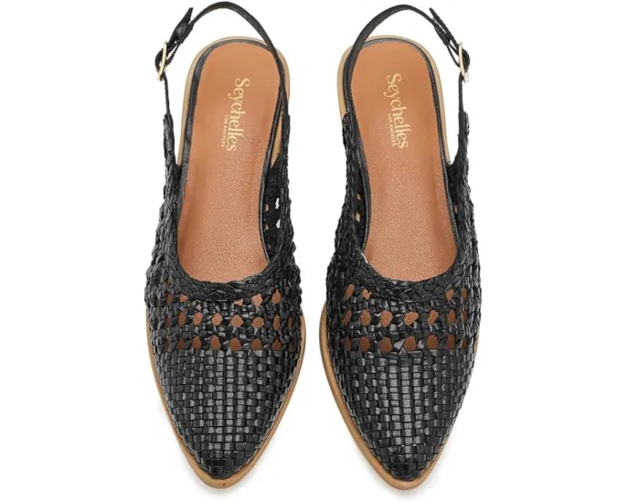 Босоножки Roxanne на низком каблуке с плетеным верхом Seychelles