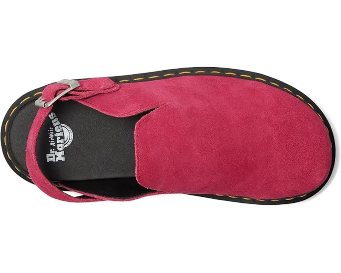 Мюли Dr. Martens Zeb Zag на гибридной амортизирующей подошве из замши