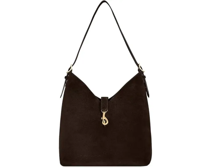 Мини-сумка Rebecca Minkoff Megan Hobo из натуральной кожи на плечо