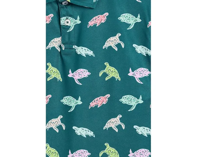 Polo The Turtally Awesome Chubbies Kids с принтом черепашек