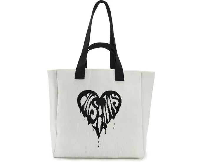 Сумка тоут AllSaints Izzy Heart E/W с графикой в виде сердца и двумя ручками