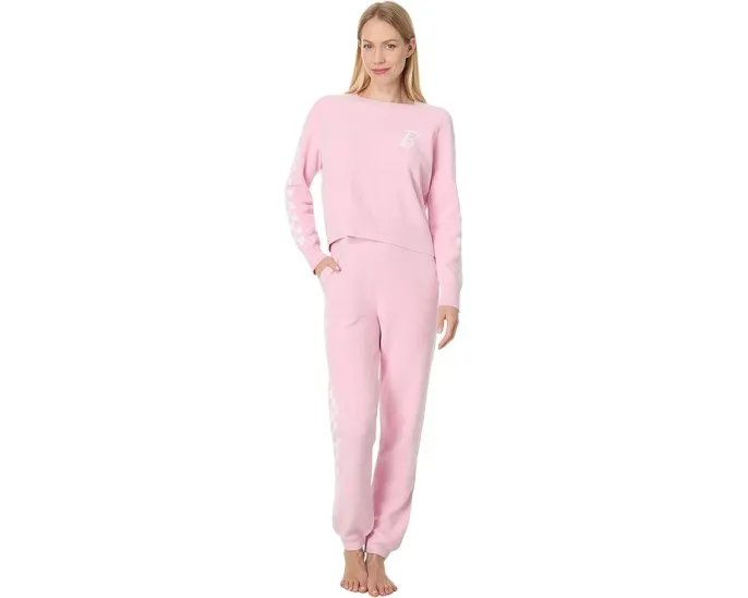 Толстовка Barefoot Dreams CozyChic Ultra Lite с клетчатым узором Barbie