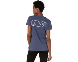 Футболка Vineyard Vines с коротким рукавом и карманом в виде кита