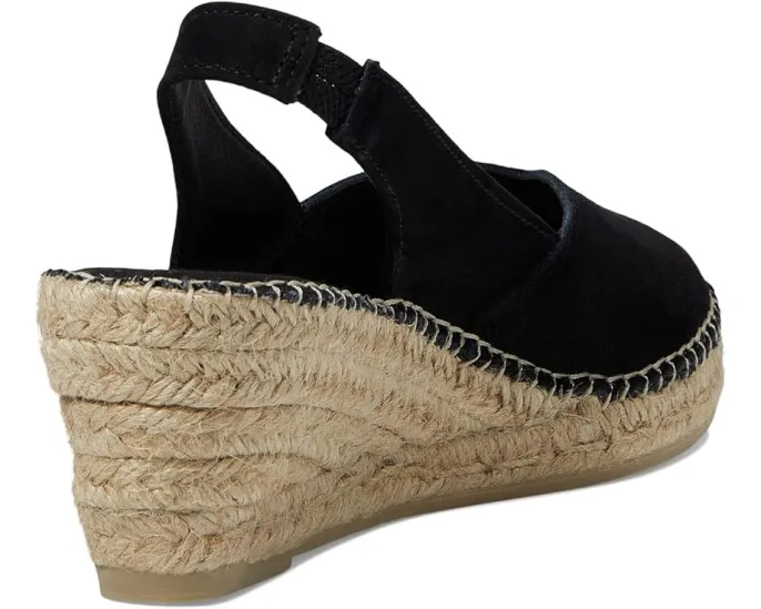 Эспадрильи Toni Pons Betty-A на танкетке с замшевым верхом и миндальным носком