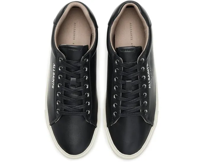 Кроссовки AllSaints Underground Leather Low Top на плоской подошве