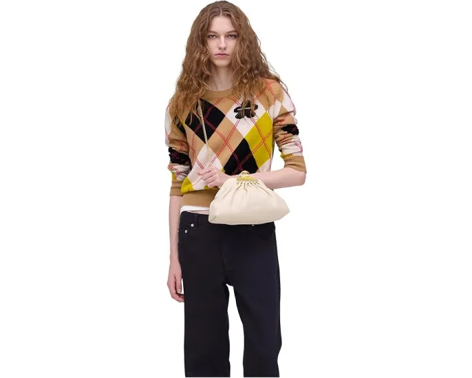 Маленький клатч The Glam Small Clutch с магнитной застежкой и съемной цепью Marc Jacobs