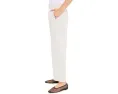 Eileen Fisher Органические хлопковые брюки Pucker Check Ankle Wide Pant Белые