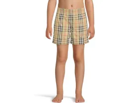 Плавки Atticus в клетку Burberry Kids с эластичной талией