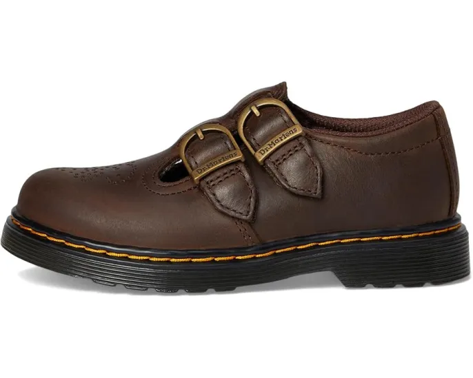 Туфли Mary Jane Dr. Martens 8065 J для детей с перфорацией и пряжками