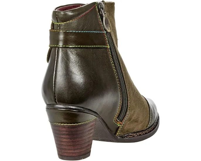 Ботильоны L'Artiste by Spring Step Socute с металлическим принтом и конусным каблуком