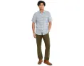 Рубашка Faherty Short Sleeve Palma Linen Shirt из 100% льна с накладным карманом