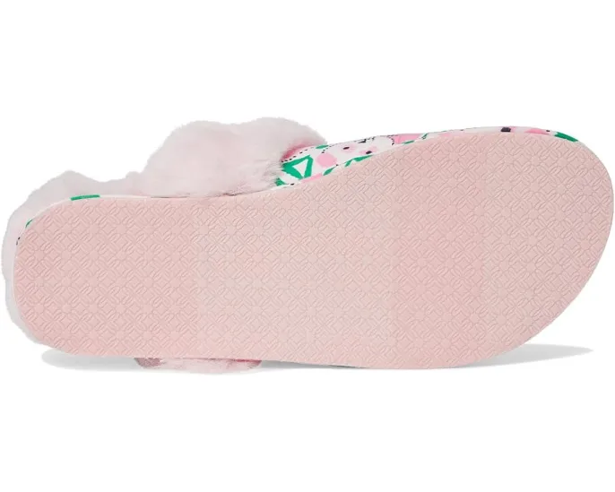 Домашние тапочки Lilly Pulitzer Plush Clara из плюша с принтом