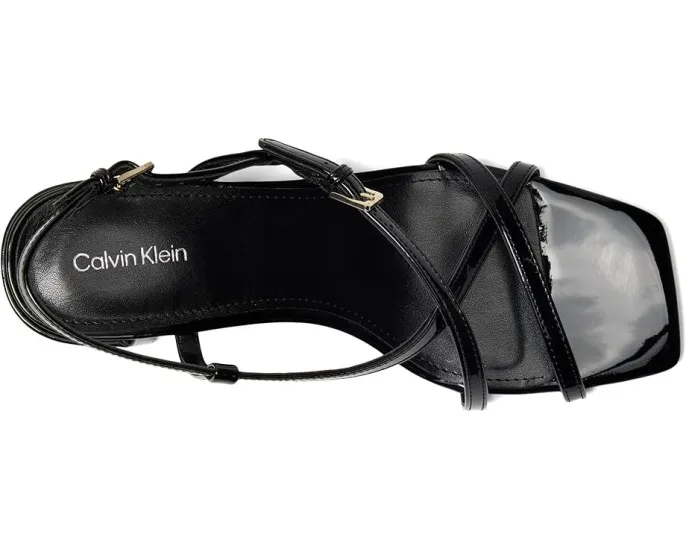 Босоножки Calvin Klein Pandy на квадратном каблуке с асимметричными ремешками