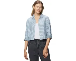 Рубашка Nora Stripe Button-Down в полоску со свободным кроем