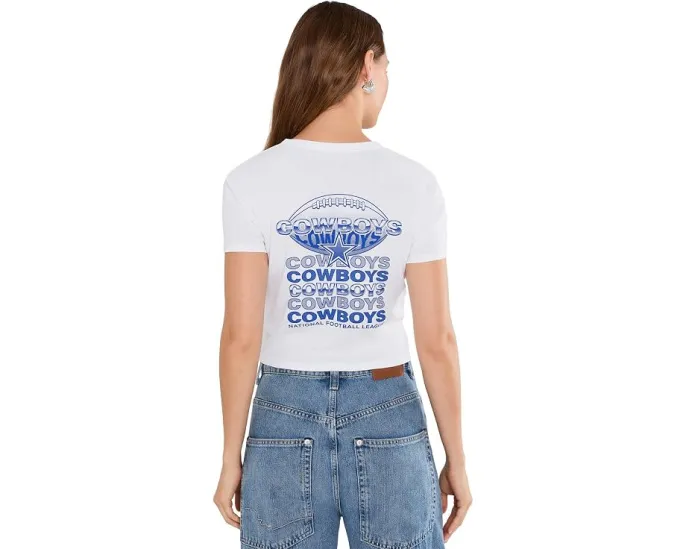 Футболка Junk Food Clothing NFL Dallas Cowboys Repeat Baby Tee