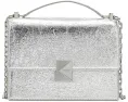 Сумка через плечо Kate Spade New York из мятой металлической кожи с цепочкой и верхней ручкой