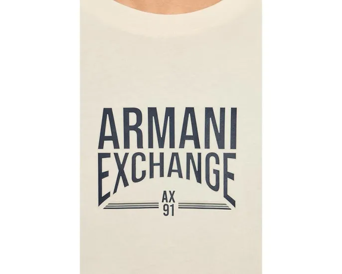 Футболка Slim Stripe Tee с принтом Armani Exchange