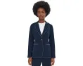 Блейзер Sleek Stretch Accent Stitch с контрастной строчкой и одним пуговицей NIC+ZOE