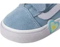 Кроссовки Vans Old Skool V Heart для малышей с липучками и усиленным носком