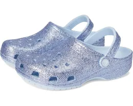 Crocs Classic Glitter Clogs детские блестящие сабо с пайетками