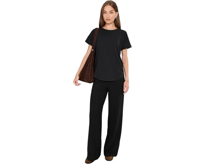 Хлопковая футболка Madewell Whisper Rib с круглым вырезом
