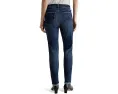 Джинсы AG Jeans Mari Mid Rise Slim Straight с прямым кроем и средней посадкой