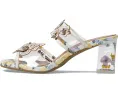 Сандалии L'Artiste by Spring Step Adored с прозрачными ремешками и цветами в каблуке
