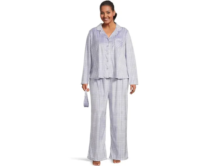 Пижамный комплект Plus Minky Fleece с повязкой для головы Karen Neuburger