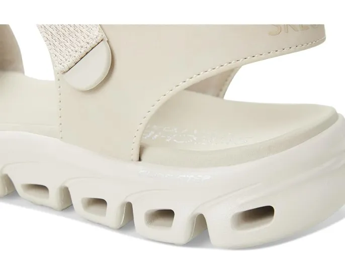 Спортивные сандалии Skechers Glide Step Count On Me с геометрической подошвой и стелькой Yoga Foam