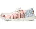 Детские слипоны Hey Dude Wally Americana с патриотичным принтом и технологией Flex & Fold