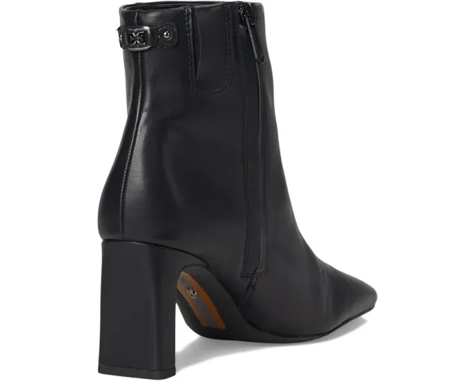 Ботильоны Saige Sam Edelman с архитектурным каблуком и застежкой-молнией