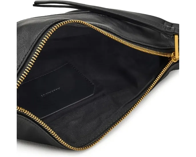 Микро-сумка AllSaints Luna из мягкой кожи с эффектом мягкого силуэта