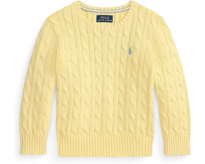 Свитер Polo Ralph Lauren для детей из хлопка с косой вязкой