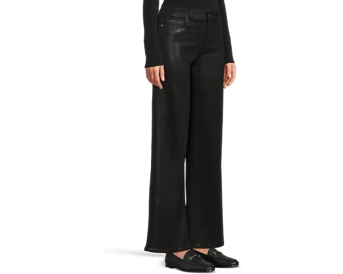 Джинсы Anessa 31 с кожаным эффектом и высокой талией широкого кроя